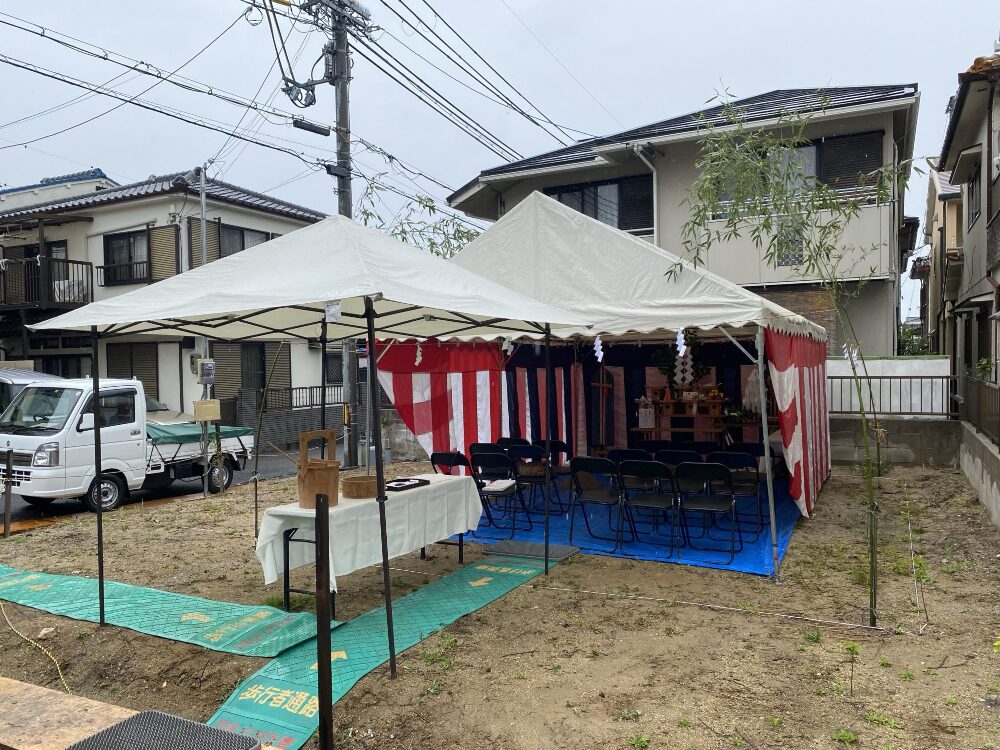 地鎮祭を執り行いました。