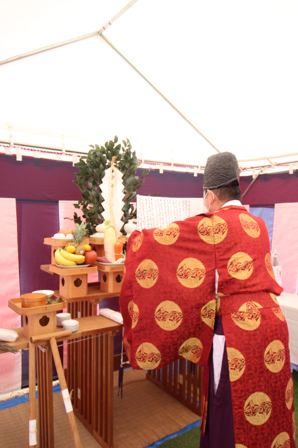 地鎮祭がありました。